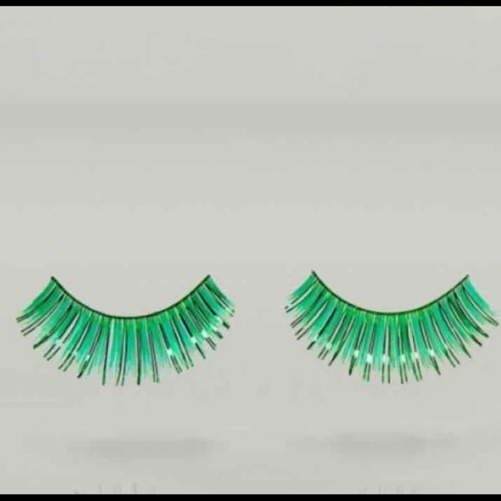 LABSCOSTUMES KRYOLAN PARTY EYELASHES FASHION GREEN